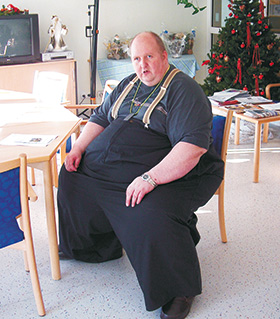 Jürgen Rother Weihnachten 2003 in der Lympho-Opt Klinik